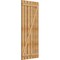 Ekena Millwork Spaced Board-n-Batten Shutters w/Z-Bar, Rough Sawn Western Red Cedar, 34 3/4W x 81H, PR RBS06Z35X081RWR - alternate 2